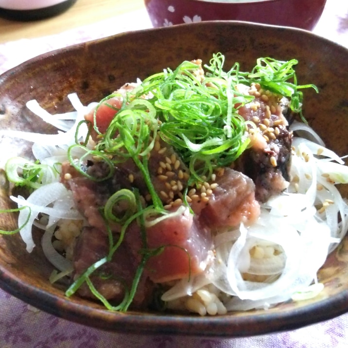 鰹の紅生姜ダレ漬け丼 レシピ 作り方 By あごまるっち 楽天レシピ 鰹の紅生姜ダレ漬け丼 レシピ 作り方 By あごまるっち 楽天レシピ